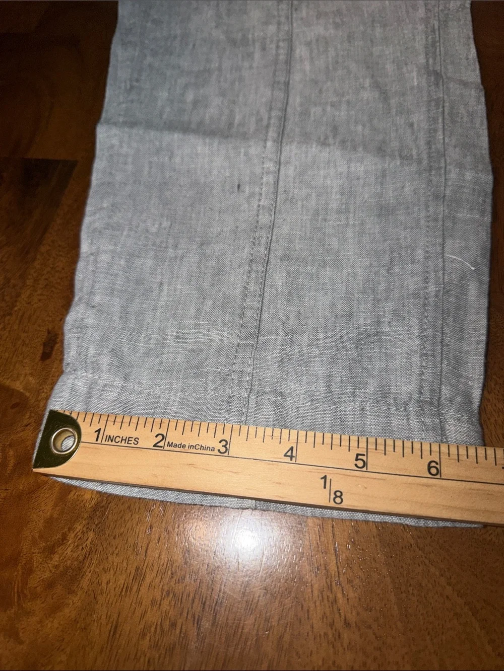 Athleta Light Gray Drawstring Linen-Blend Chinos 100%linen SP
